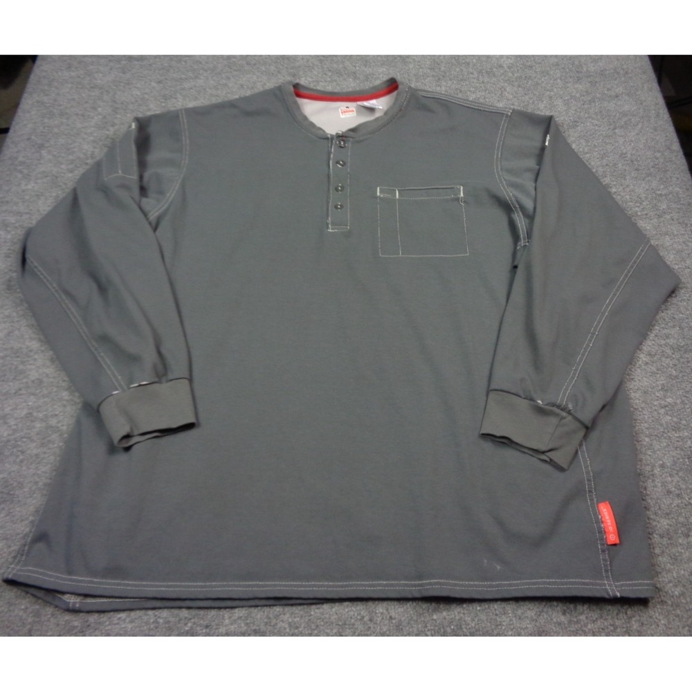 Bulwark FR Shirt Men's 3XL IQ Series Westex G2 Flame Resistant Gray CAT 2 Work